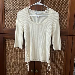 Neutral Elbow Sleeve Knit Too